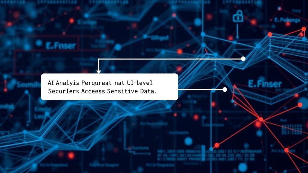 Diagram illustrating the flow of a natural language query bypassing UI-level security to access sensitive data.