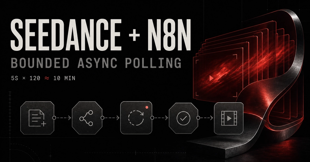 Seedance and n8n Unite for Robust Async Video Generation Workflows