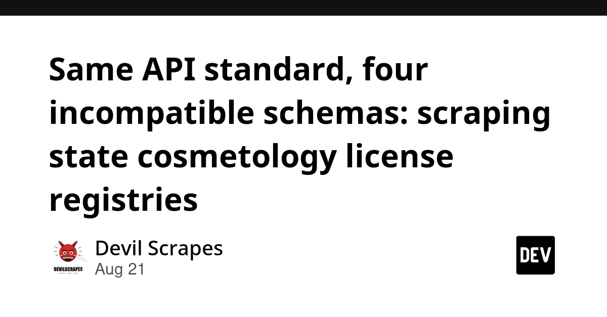 Socrata API Standard Fails to Standardize State License Data