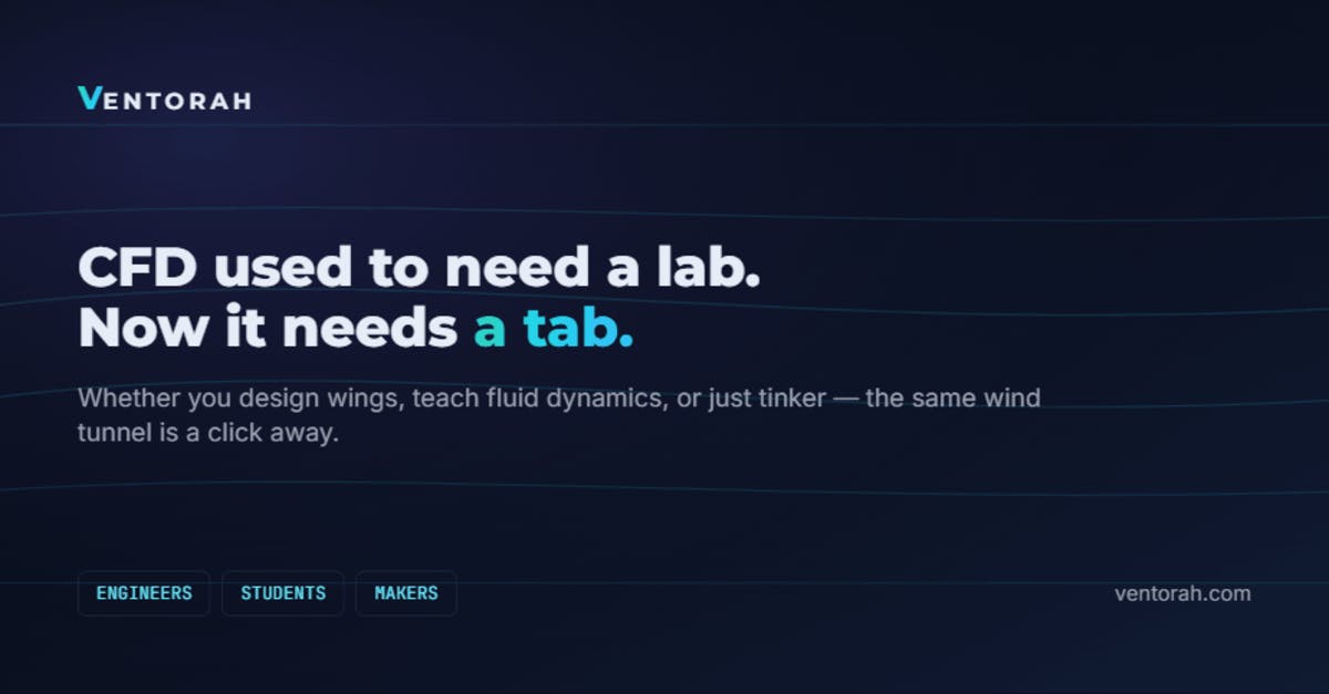 Ventorah Brings Virtual Wind Tunnel Analysis to the Browser