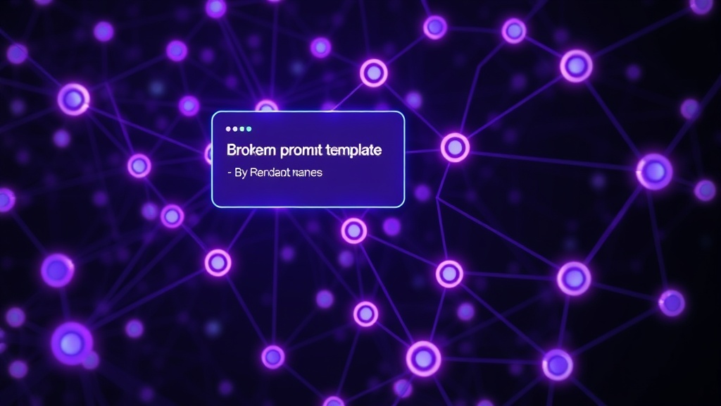 Diagram illustrating a broken prompt template due to a variable name change in backend code.