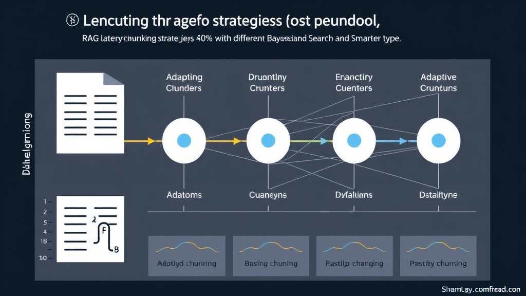 Diagram illustrating adaptive chunking strategies for different document types.