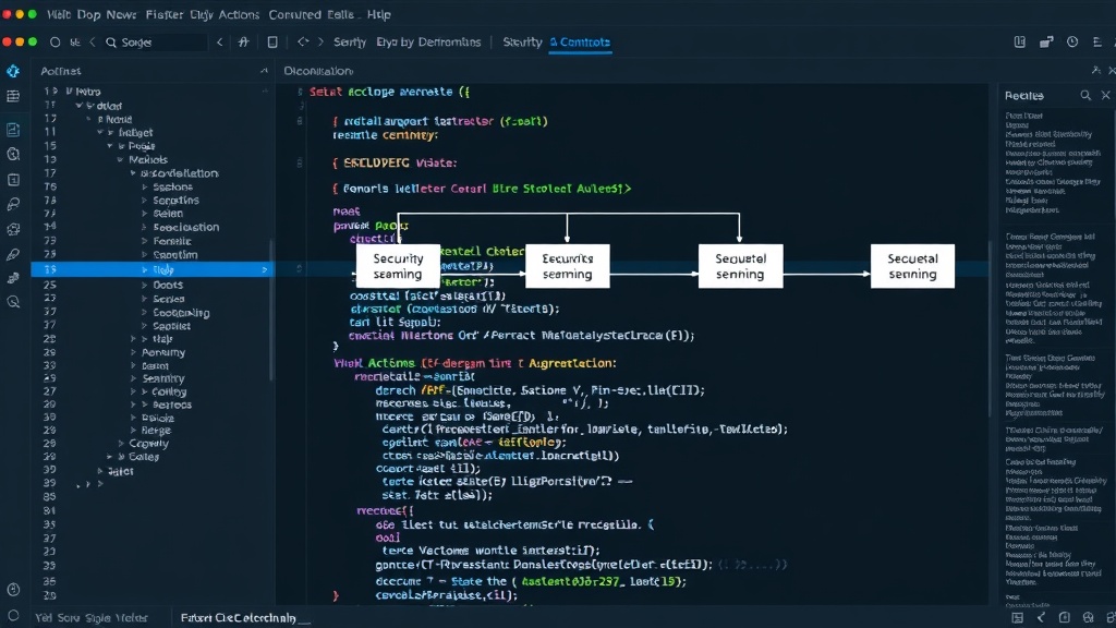 GitHub Actions workflow demonstrating sequential security scanning steps.