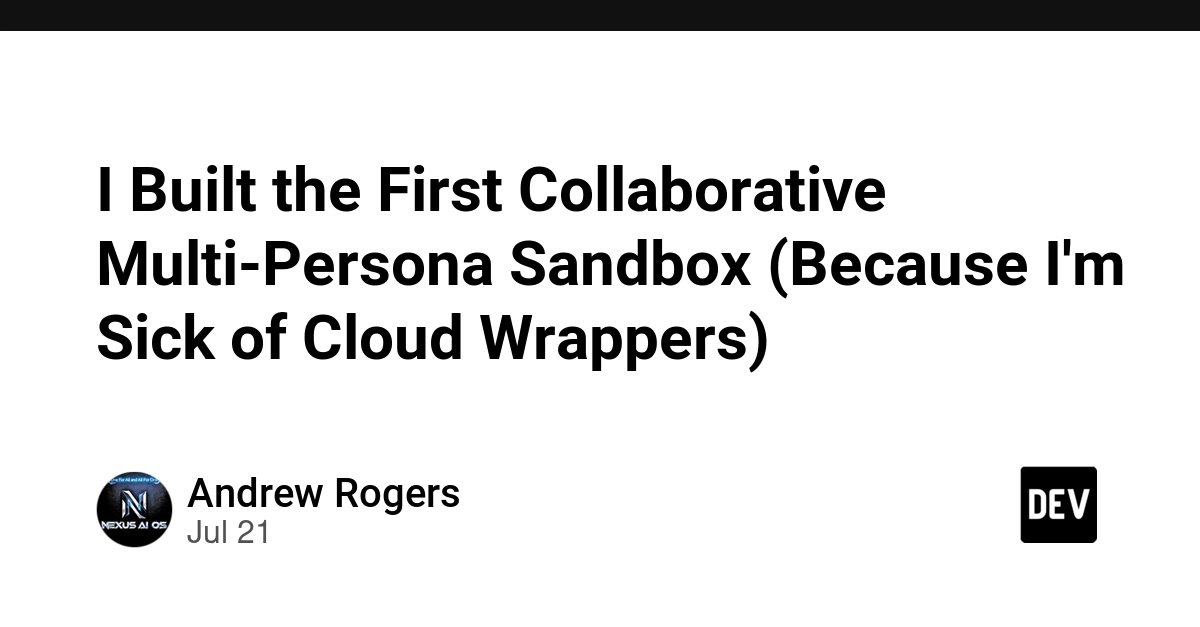 Indie Dev Launches Local-First Multi-Persona AI Sandbox