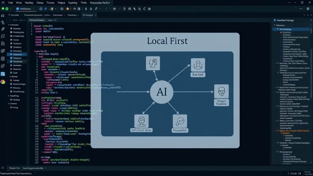 Diagram illustrating a local-first, multi-persona AI architecture