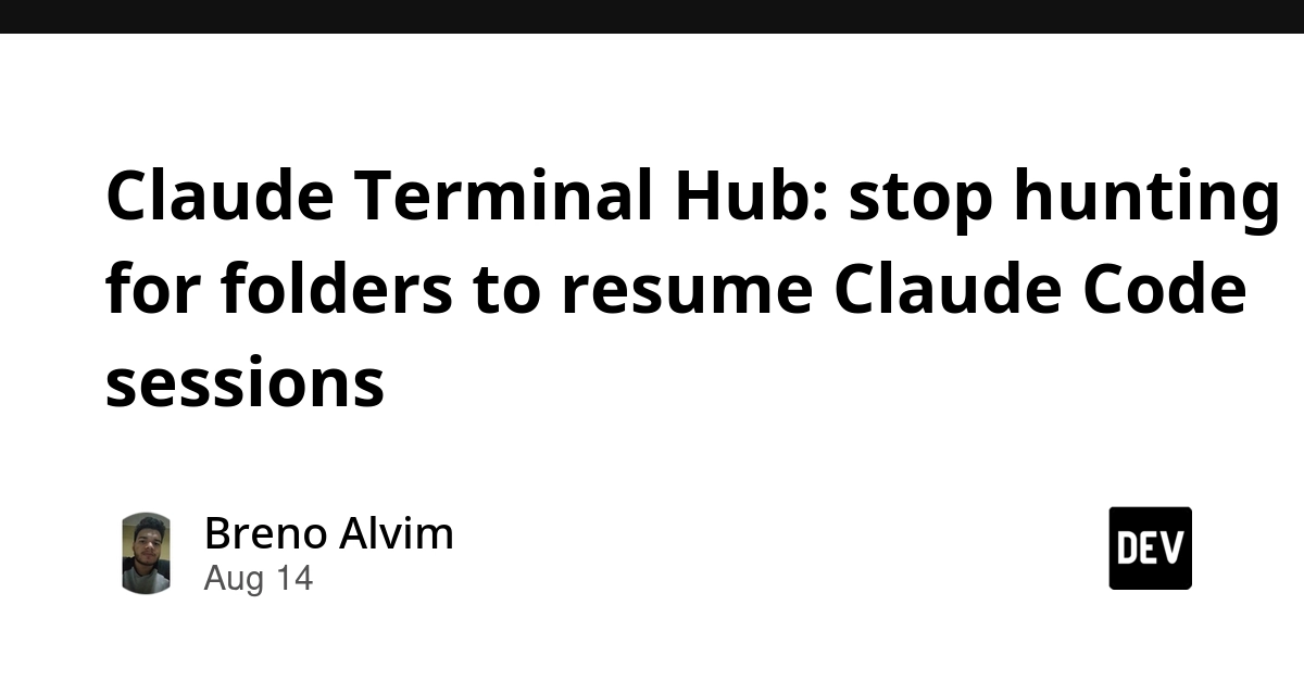 Claude Terminal Hub Organizes AI Code Sessions on Windows