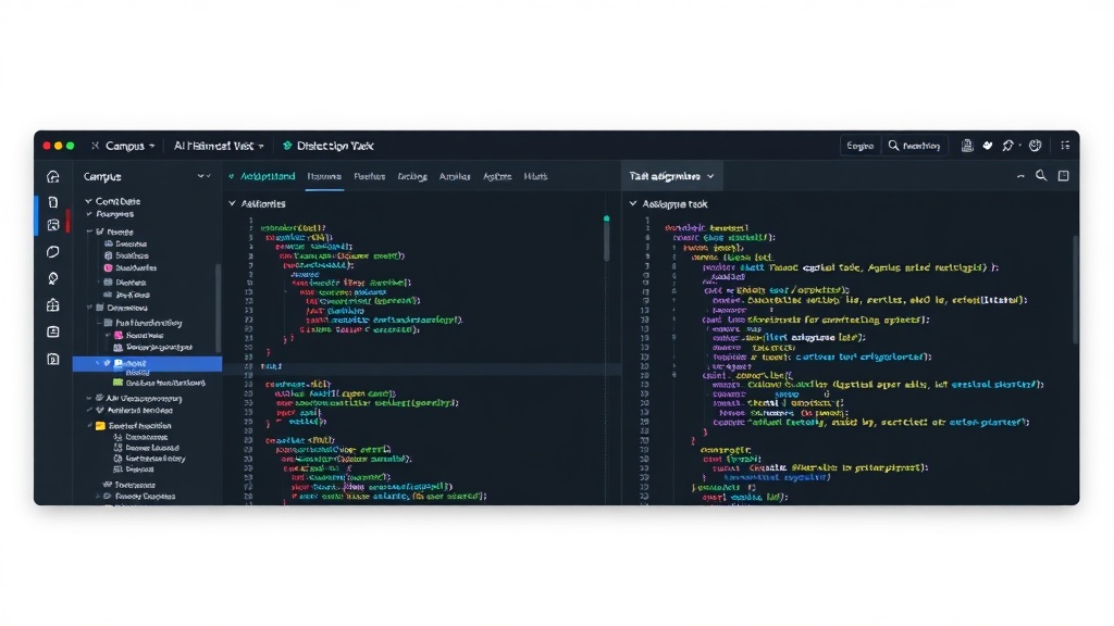 Conceptual dashboard showing integrated human and AI agent task assignments