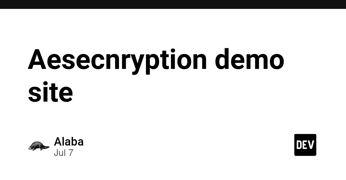 AES Encryption Runs Entirely in Browser, Stays Byte-Compatible