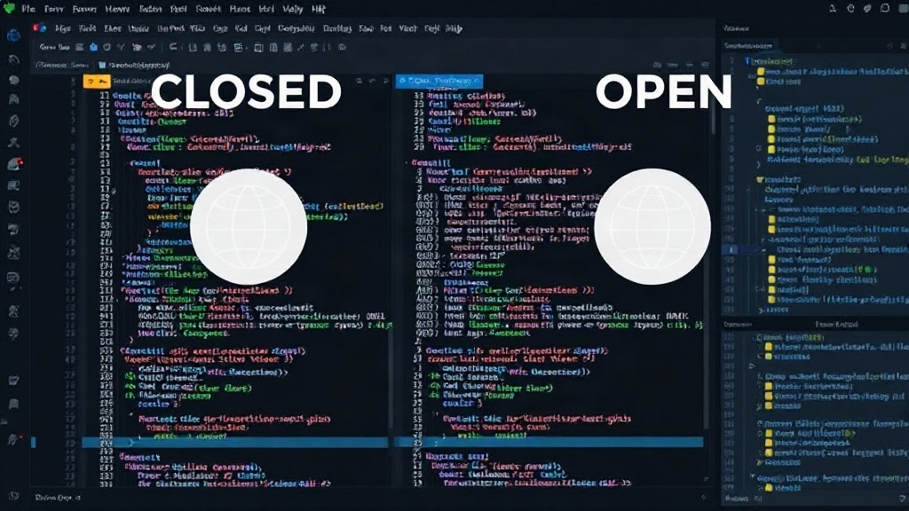 A visual representation comparing closed vs. open academic peer review processes