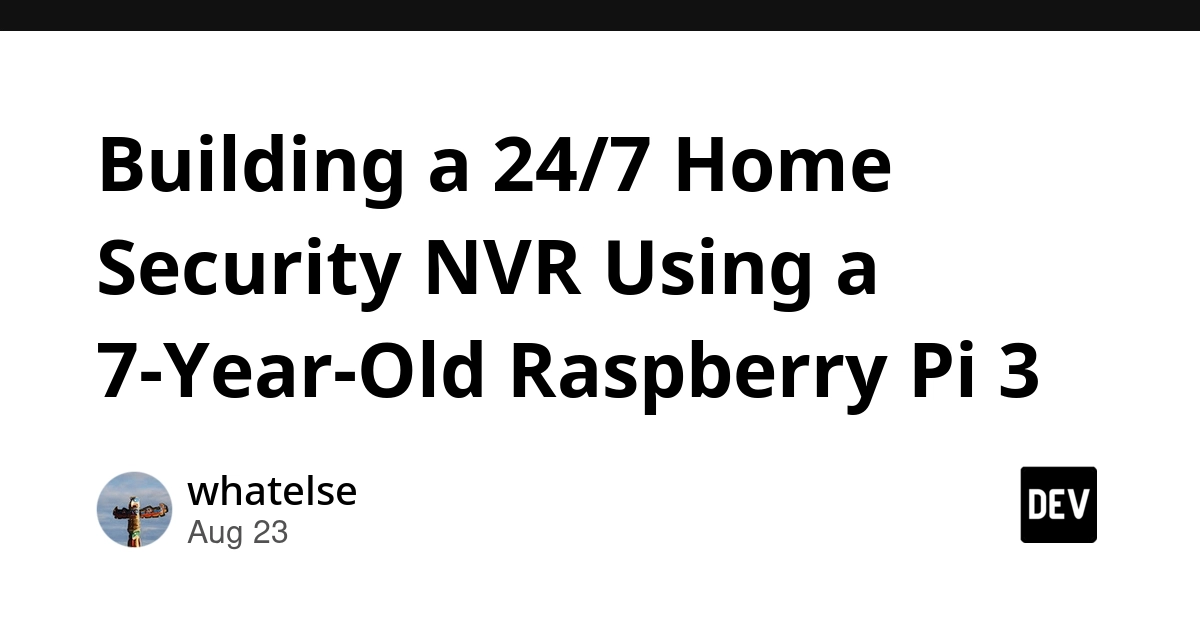 Build 24/7 Home Security NVR with Old Laptop and Raspberry Pi 3