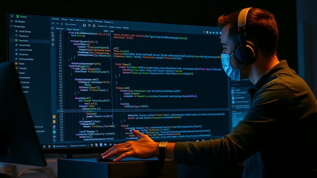 Developer interacting with Claude Code in a terminal to build an AI application.