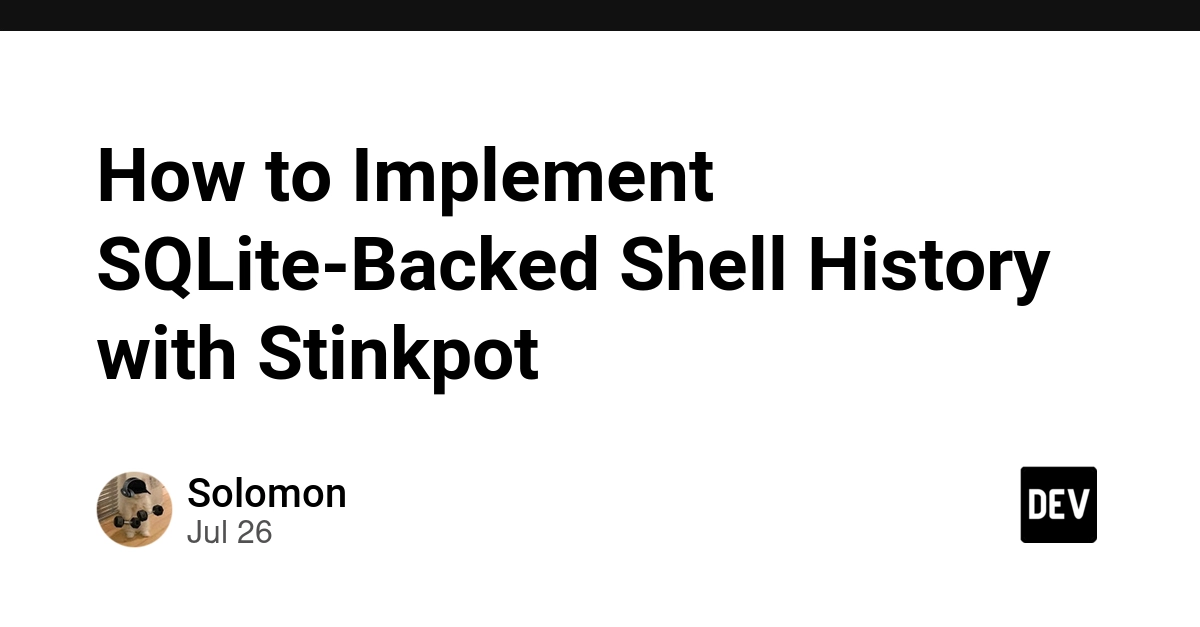 Stinkpot Offers Bash Users SQLite-Backed Shell History