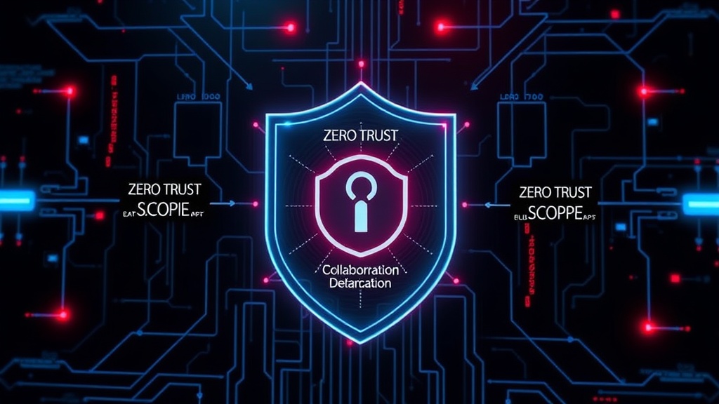 Diagram illustrating the collaboration needed for zero trust scope definition