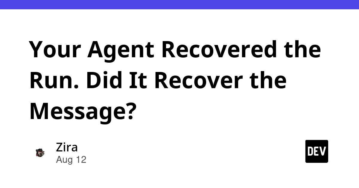 Agent Restarts Risk Double-Sends: Execution vs. Delivery