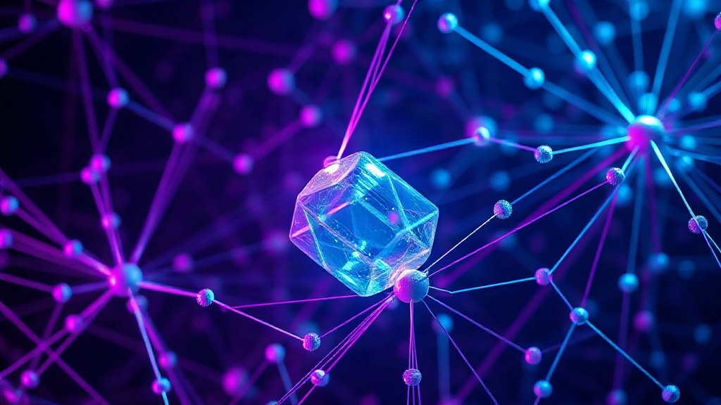 Blender interface showing a generated 3D model with multi-color material assignments
