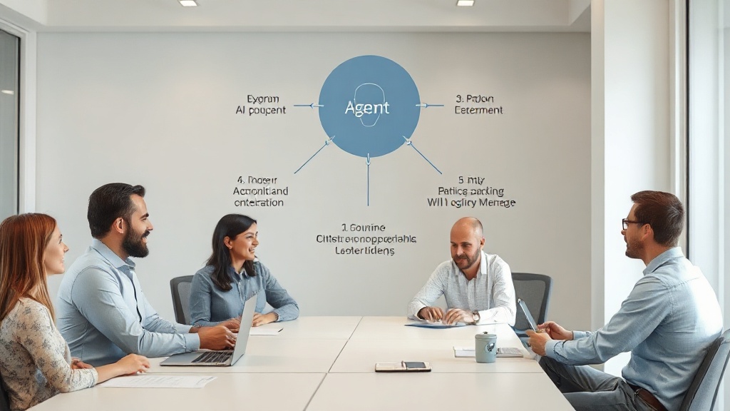 Conceptual diagram illustrating an AI agent monitoring its own code and proposing modifications.