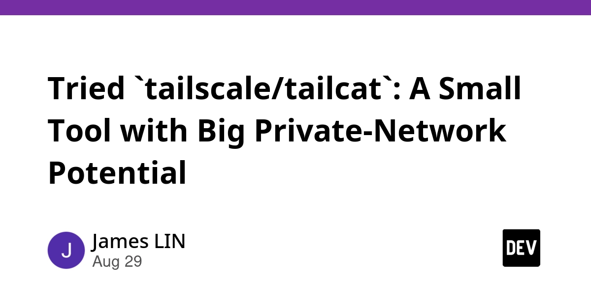 Tailscale Tailcat: Private Network Tool for AI Infrastructure
