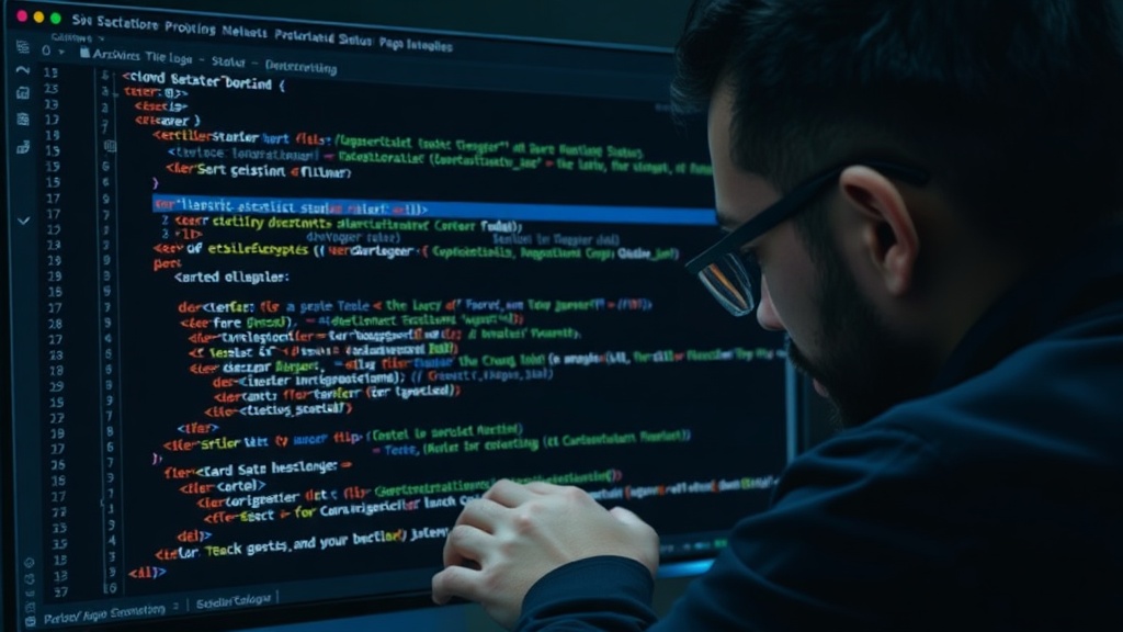 Developer inspecting code for parsing diverse cloud provider status page formats