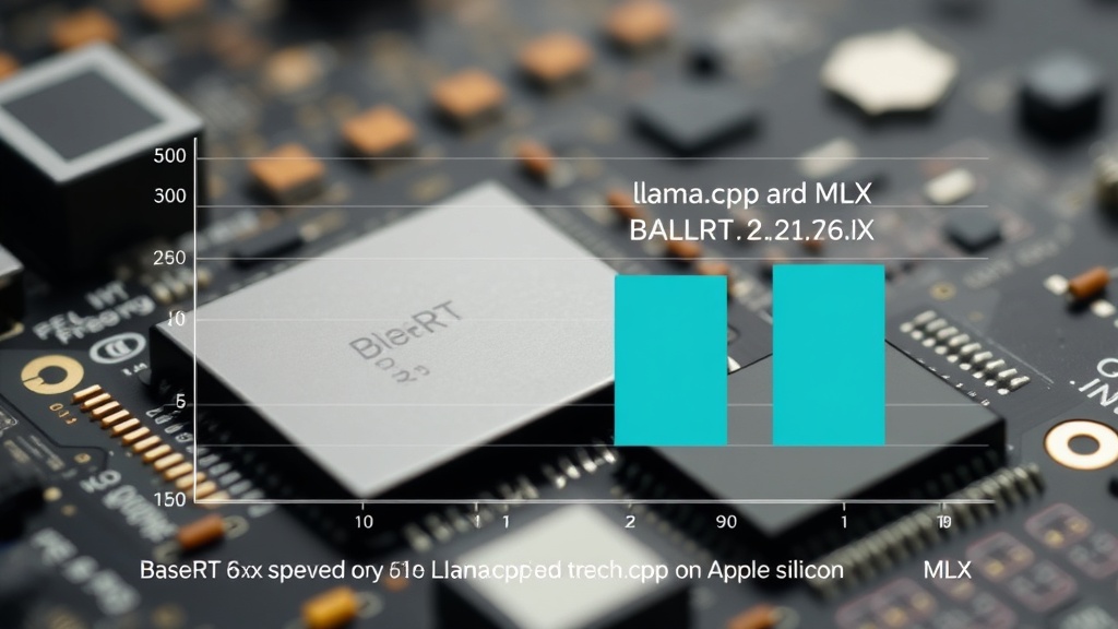 Comparison chart showing BaseRT's performance advantage over llama.cpp and MLX