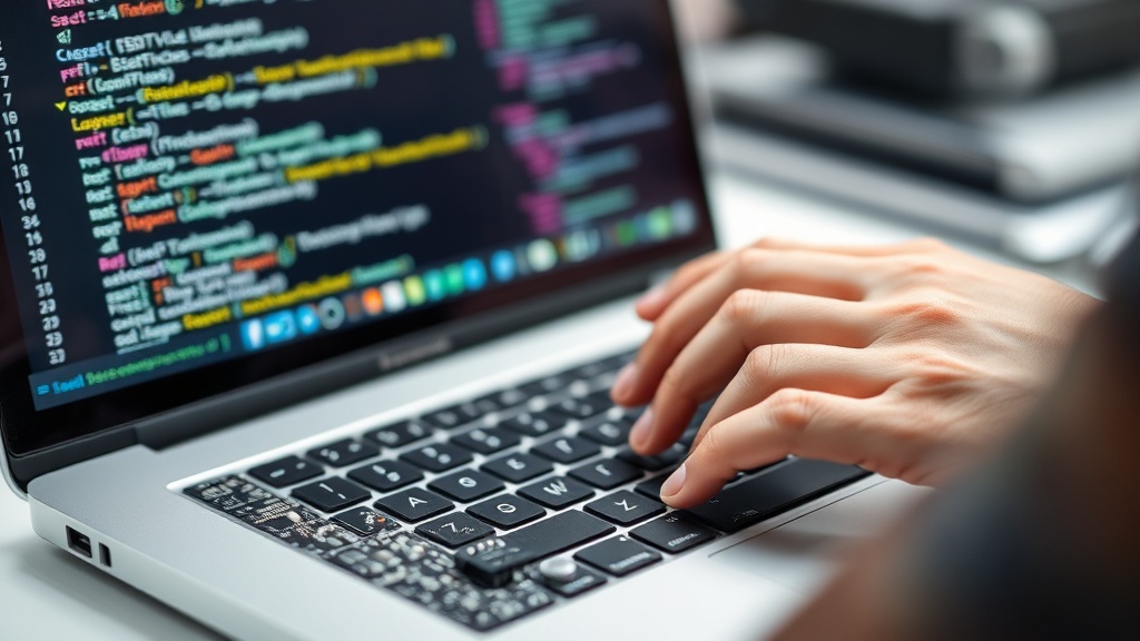 Developer running an LLM application on a MacBook Pro with Apple Silicon
