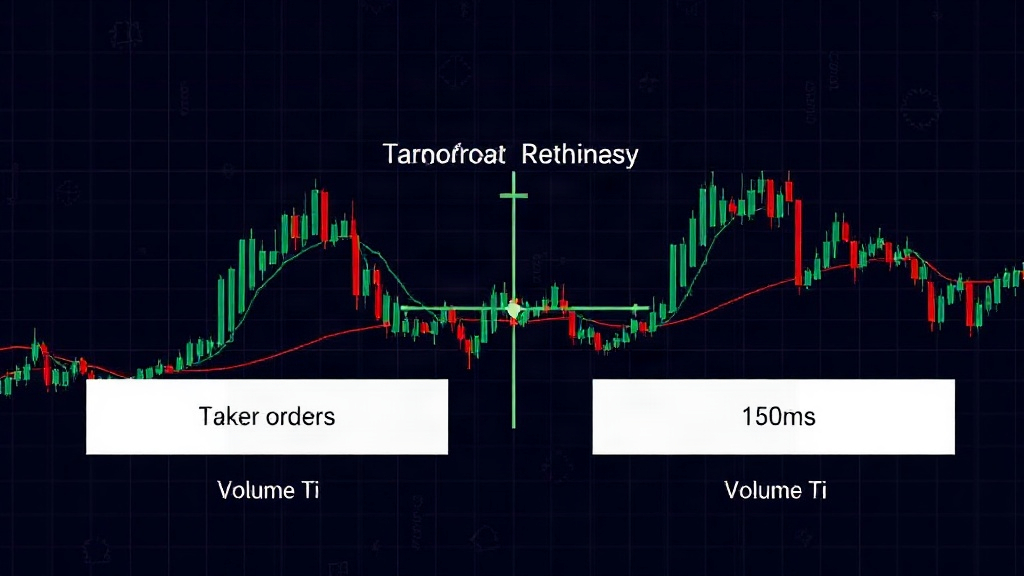 Diagram illustrating the flow of taker orders with and without the 150ms delay