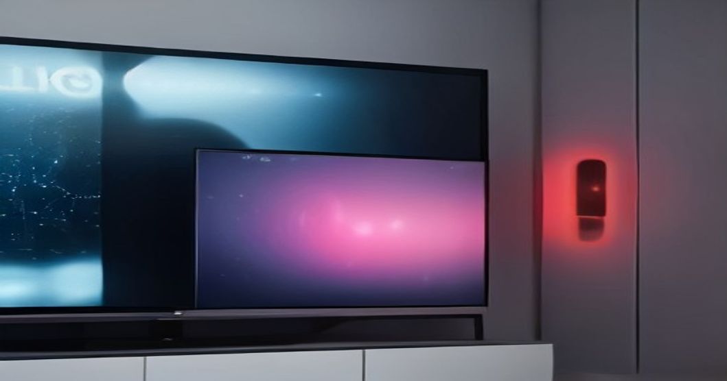 LG Electronics logo displayed on a smart TV screen.