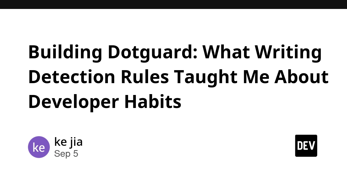 Dotguard Rules Reveal Developer Habits, Not Just Secrets