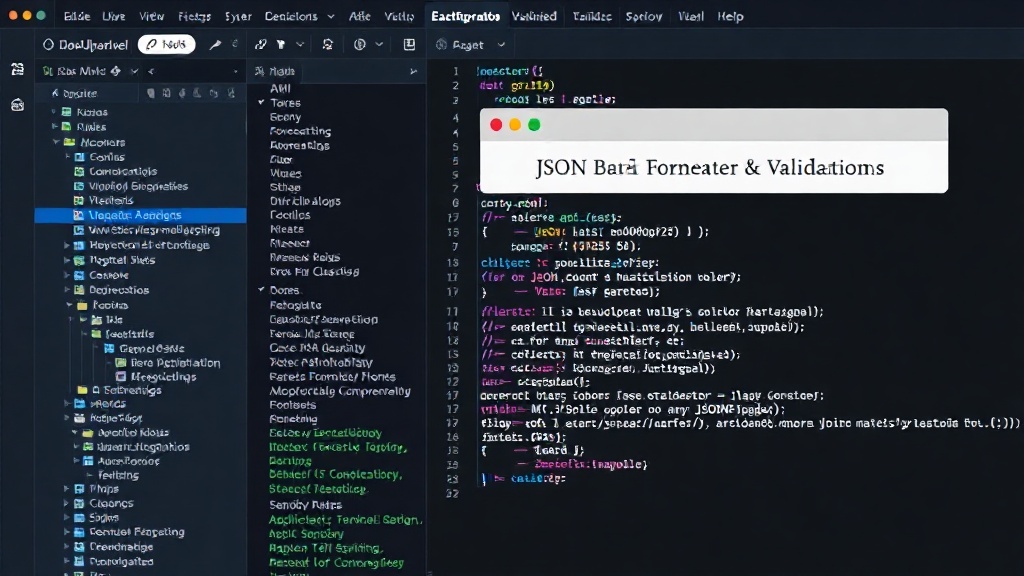JSON Formatter & Validator interface showing beautified and validated JSON data.