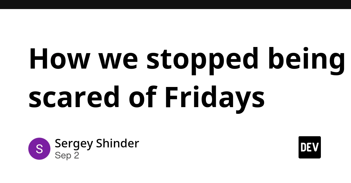Small Deploys, Big Impact: How Teams Shed Friday Release Fear