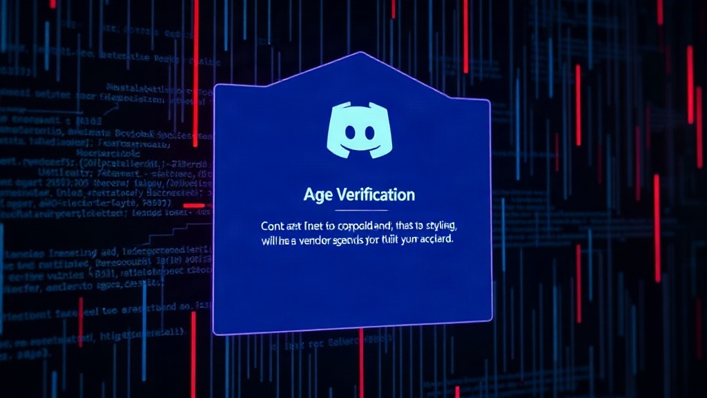 Discord interface showing the new age verification prompt during account setup.