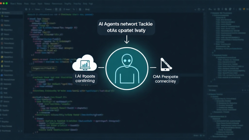 Diagram showing AI agent monitoring network status and device connectivity for OTA updates