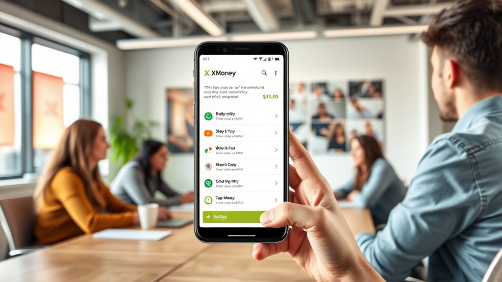 X Money app interface displaying payment transfer options for US subscribers