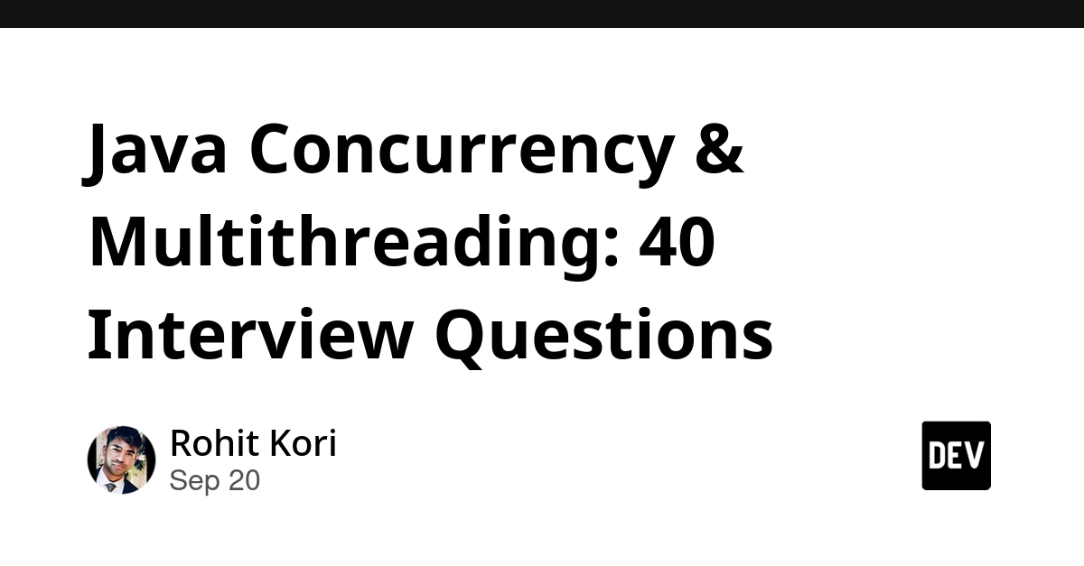 Java Concurrency: 40 Interview Questions on Processes, Threads, and Locks