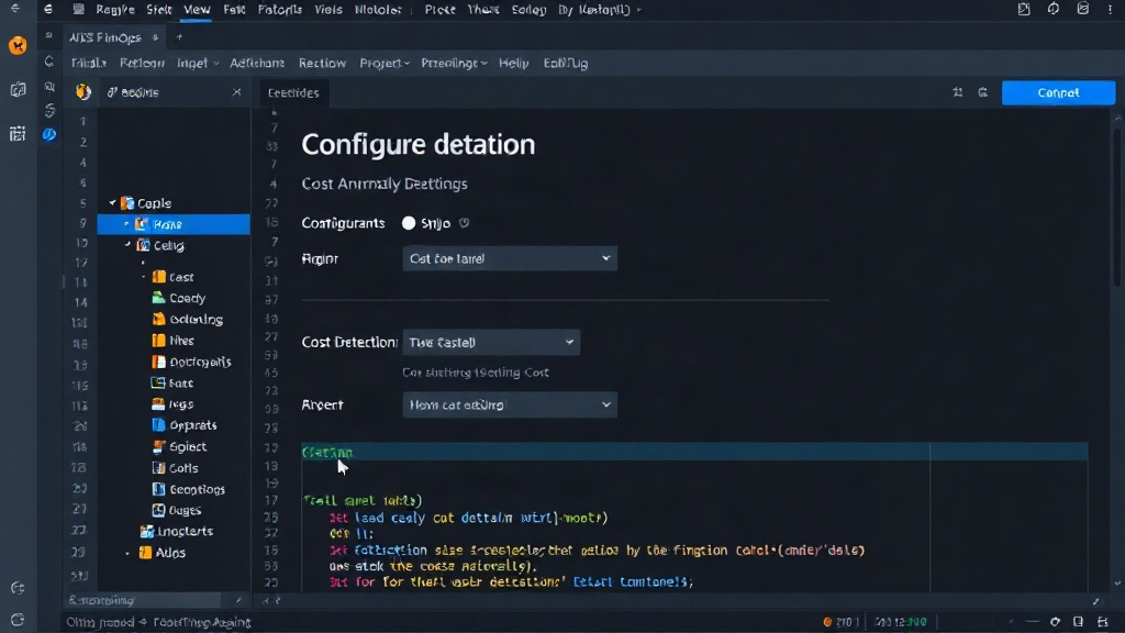 AWS FinOps Agent configuration dashboard showing cost anomaly detection settings