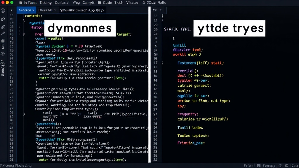 Comparison of dynamic vs. static typing in a PHP function example