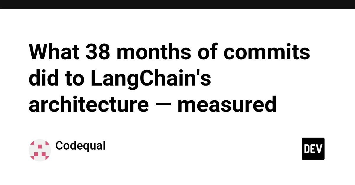 LangChain's Architecture Under Strain: 38 Months of Commits Show Slowdown