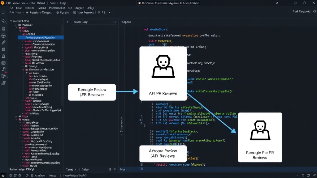 Diagram illustrating the workflow of the custom AI PR reviewer within Azure DevOps.