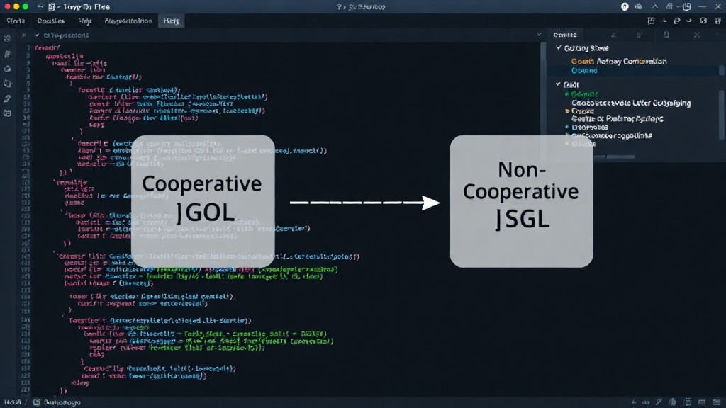 Diagram illustrating the transition from cooperative to non-cooperative goroutine scheduling in Go