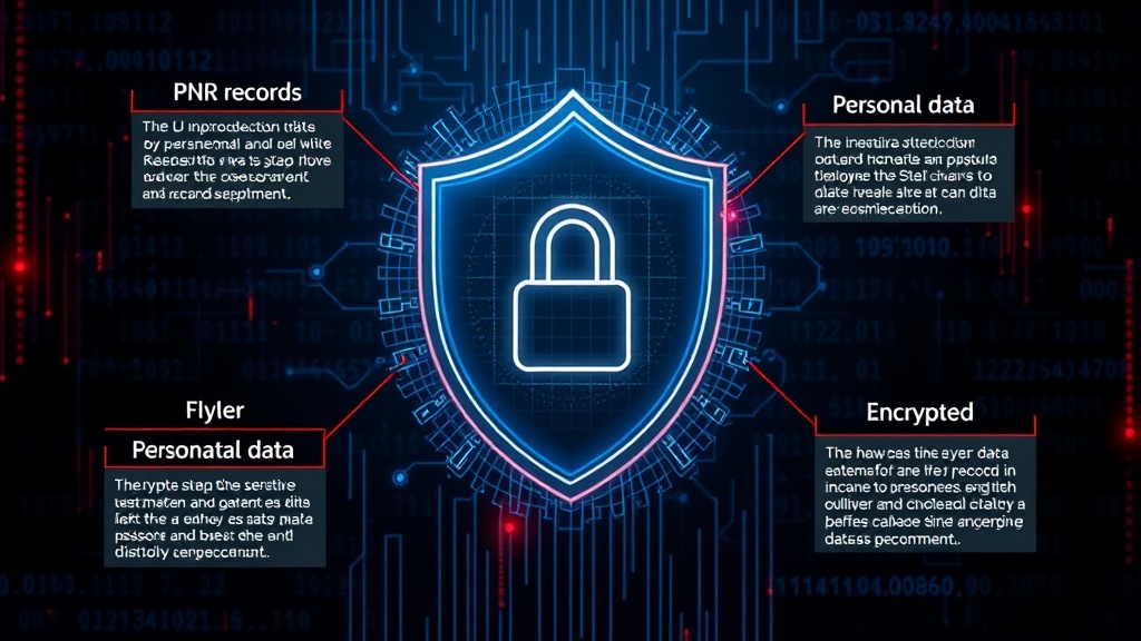 Infographic illustrating the types of personal data contained within PNR records