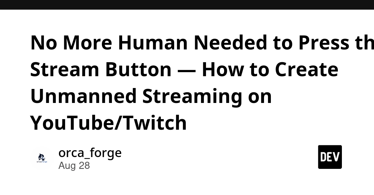 Automate Live Streams: AI Avatar Streams YouTube/Twitch Without Human Input
