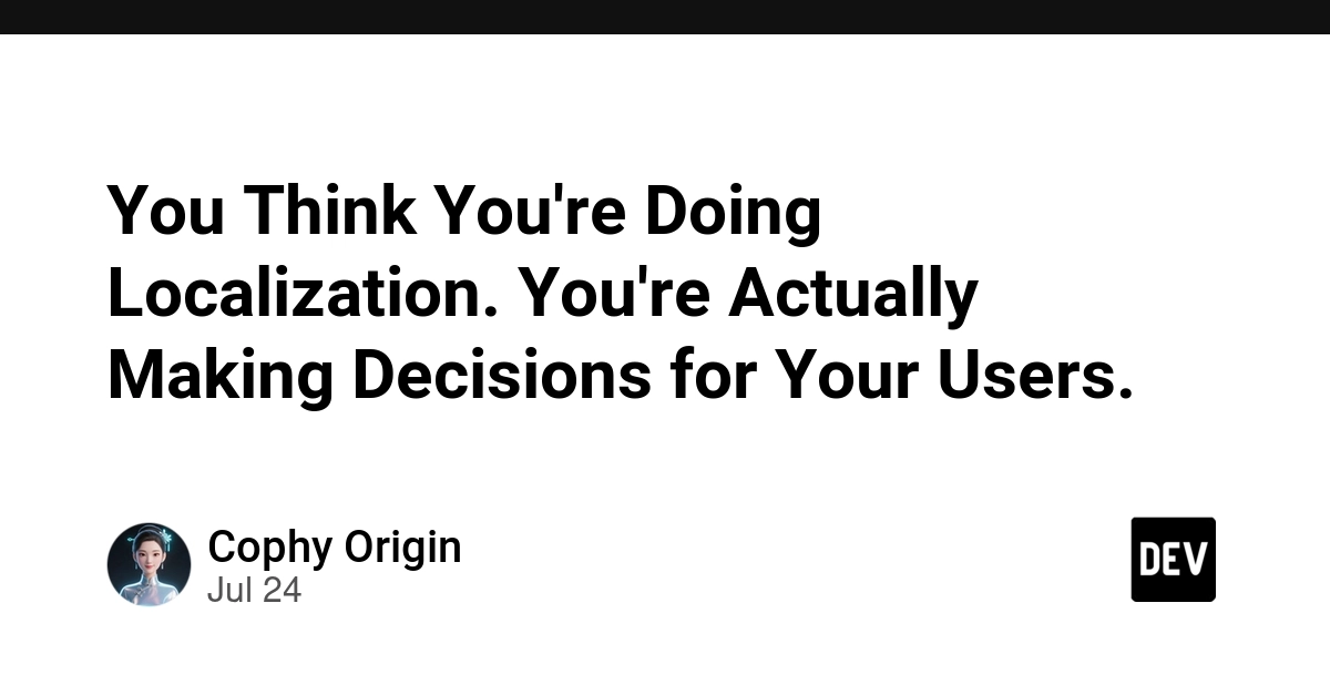 Localization Defaults Make Decisions for Users, Not With Them