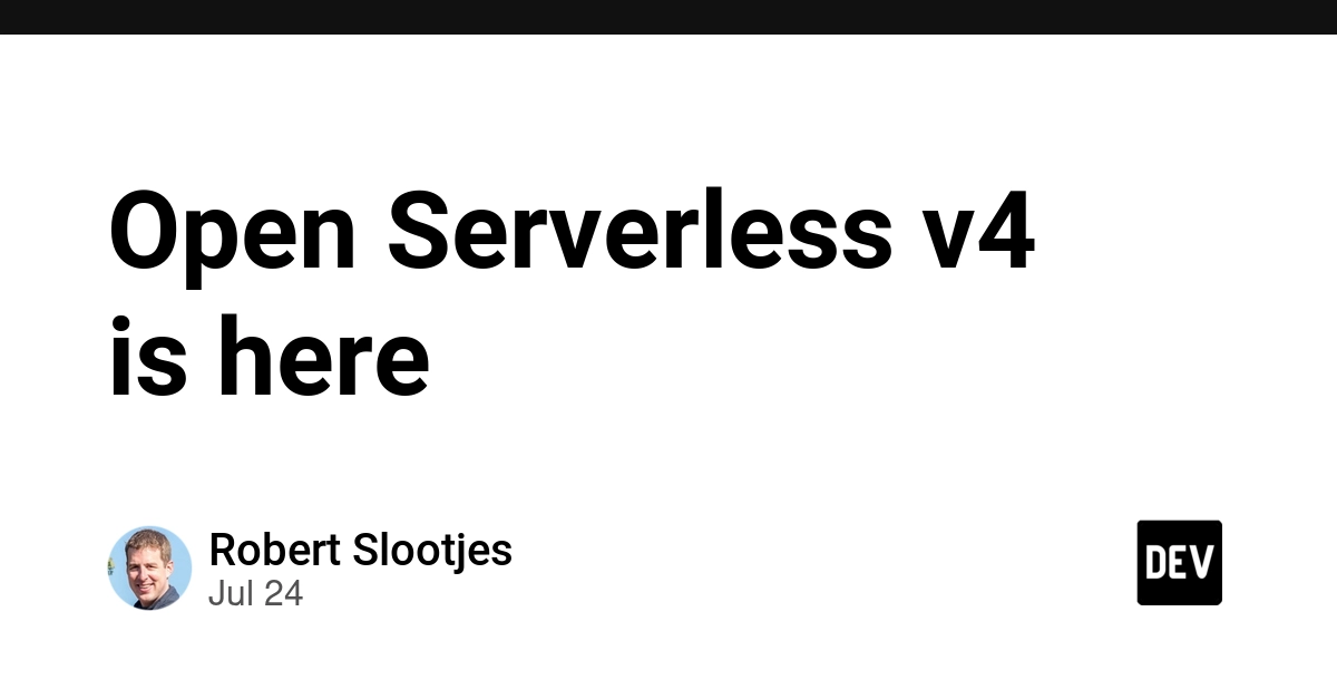 Open Serverless v4 Emerges Amidst Licensing Changes and Community Fork