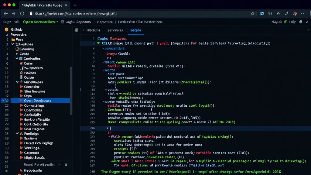 GitHub repository page for the Open Serverless (osls) project