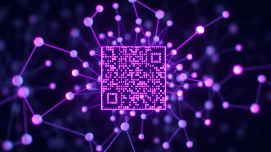 Example of a dithered QR code showing subtle texture variations in modules.