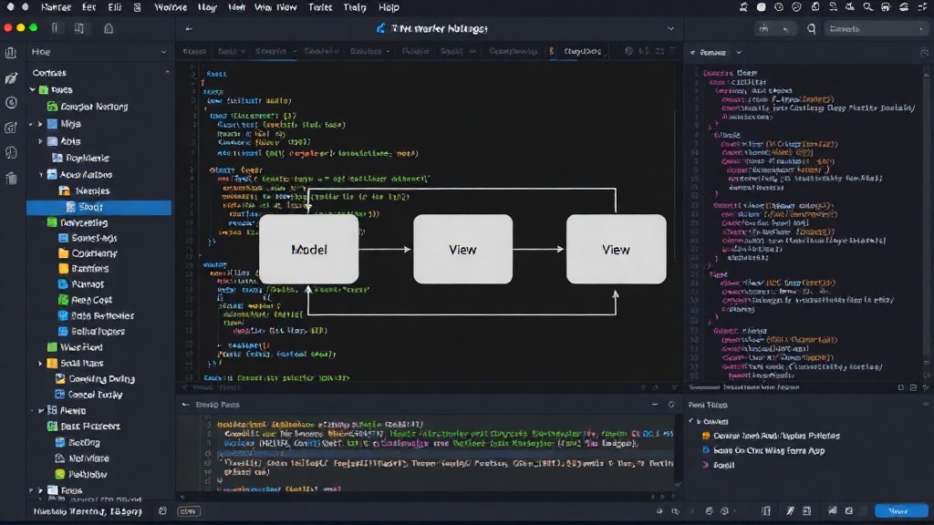Diagram illustrating the Model-View-ViewModel data flow in SwiftUI