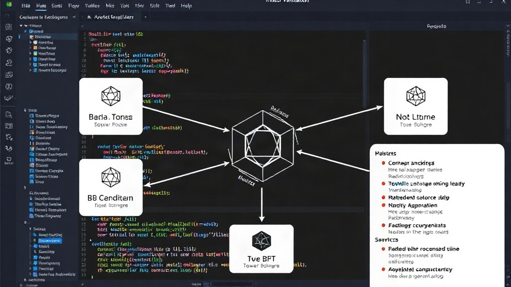 Diagram illustrating the interconnected components of a blockchain validator like TrustNode