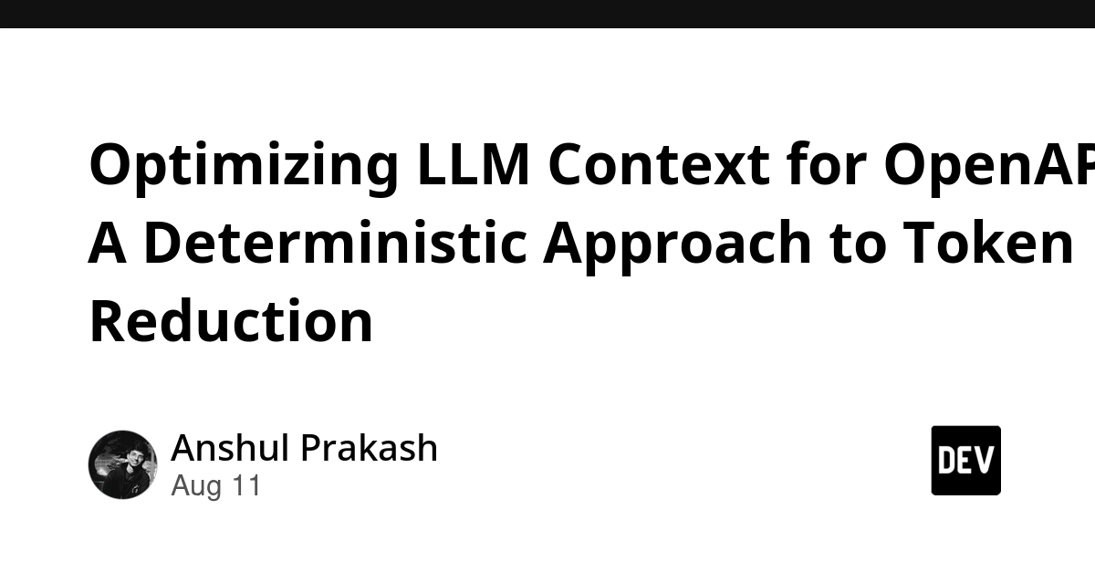 Deterministic Context Batching Slashes LLM Token Usage for OpenAPI Specs