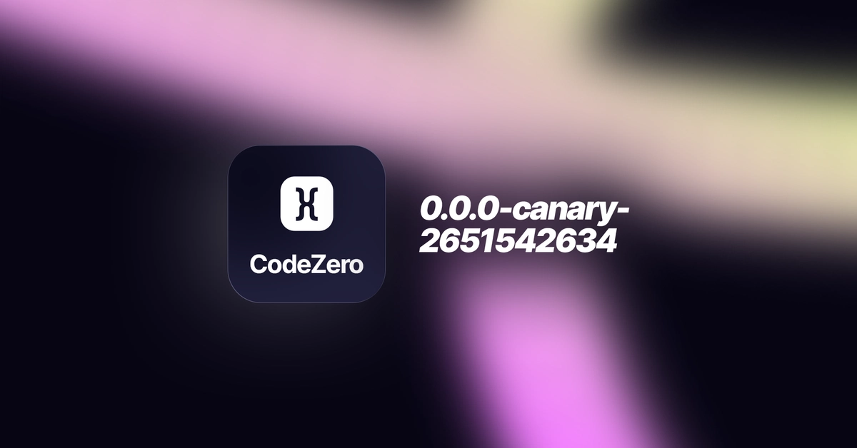 CodeZero Adds AI Flow Generation in New Canary Release
