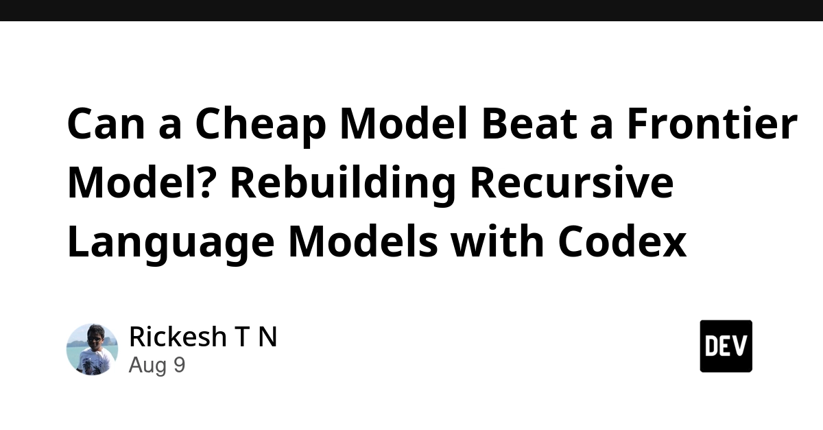 Cheap Model Outperforms Frontier LLM with Recursive Querying