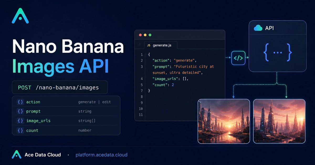 Nano Banana API: Generate and Edit Images Programmatically